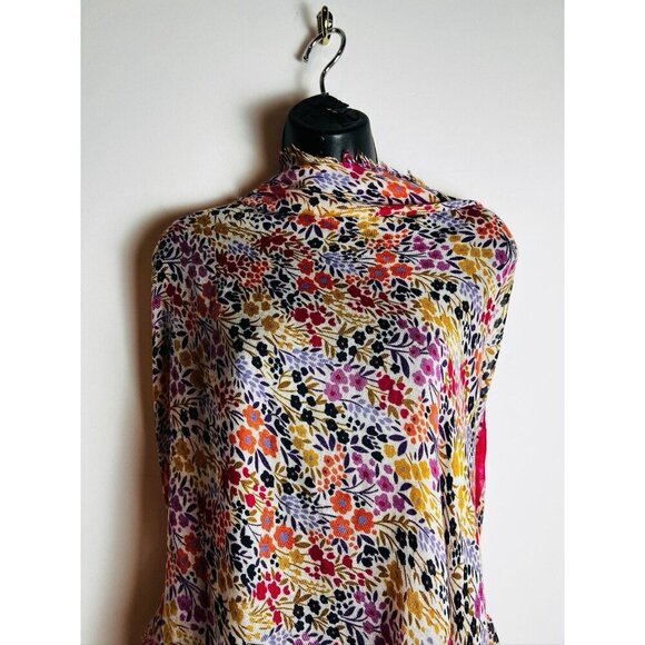 Parfois Floral Colorful Scarf Wrap - Picture 7 of 9